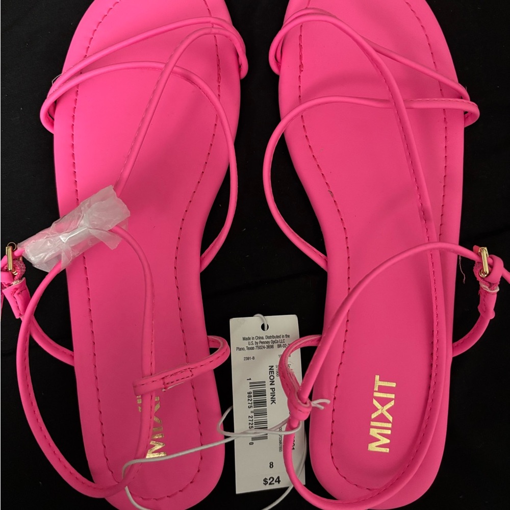 Mixit Women's Hot Pink Strappy Sandals